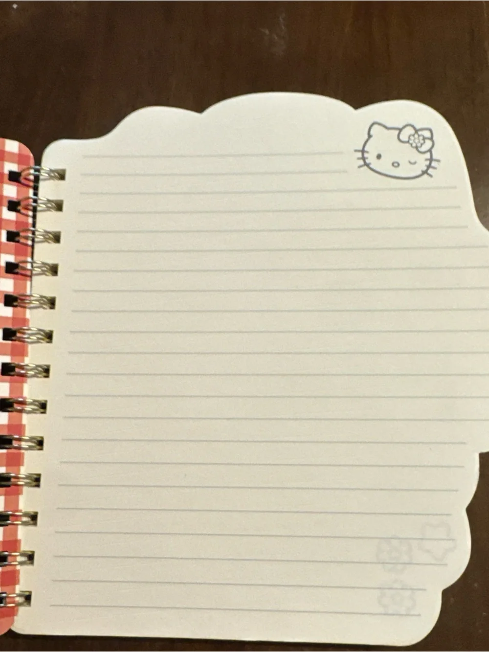 Hello Kitty Notebook - Blue, Red & White